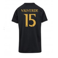 Real Madrid Federico Valverde #15 Tretí Ženy futbalový dres 2023-24 Krátky Rukáv